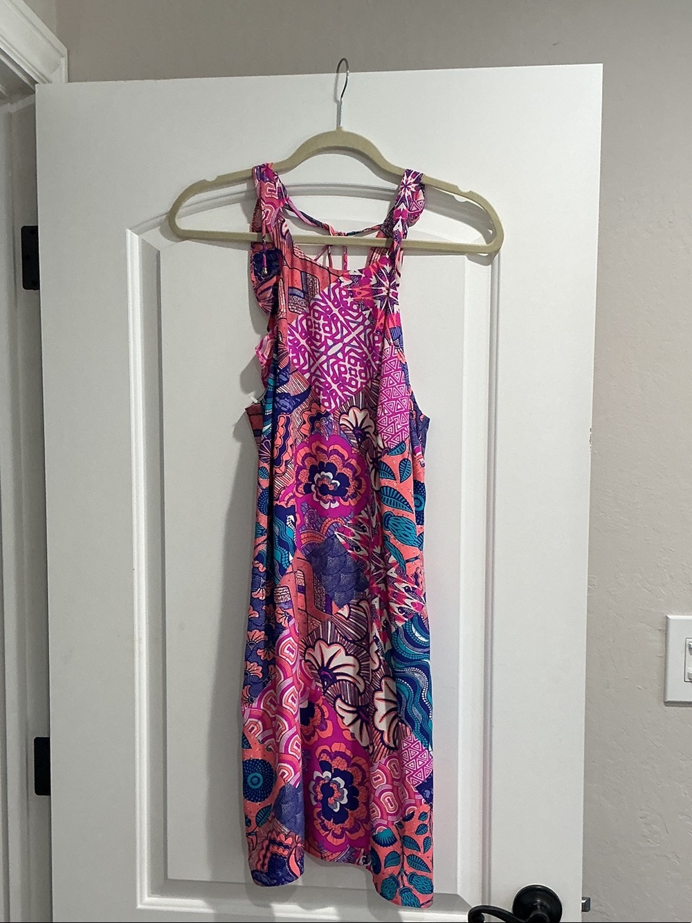 Alice & Trixie Pink and Blue Floral Print Sleeveless Sundress